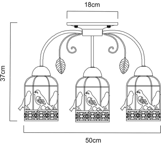 Потолочный светильник Arte Lamp A5090PL-3WG