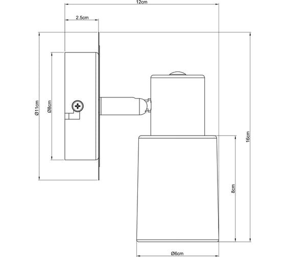 Настенный светильник Arte Lamp A4510AP-1SS