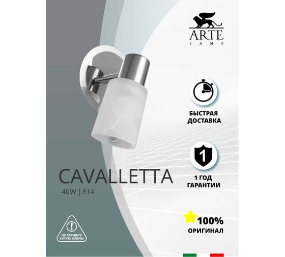 Настенный светильник Arte Lamp A4510AP-1SS
