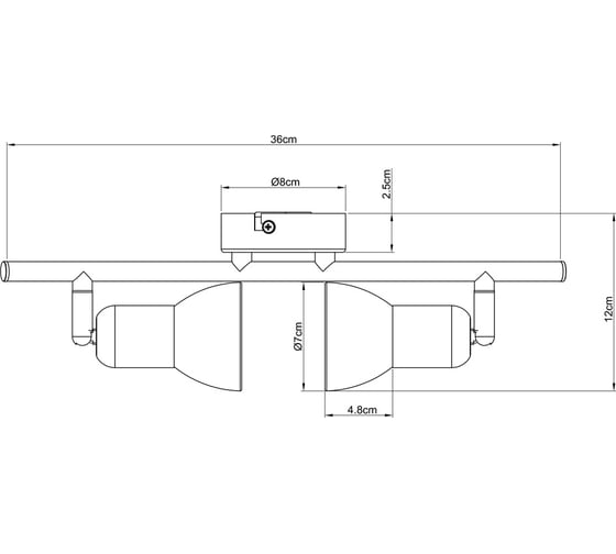 Потолочный светильник Arte Lamp A3115PL-2SS