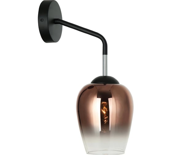 Настенное бра Lumien Hall МЕГАН 4036/1W-BK-COP