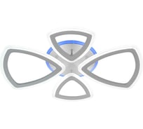 Люстра светодиодная ЭкономСвет 50338/2+2WT RGB