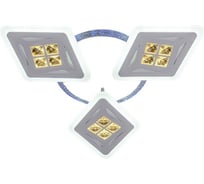 Люстра светодиодная ЭкономСвет 50548/3WT RGB