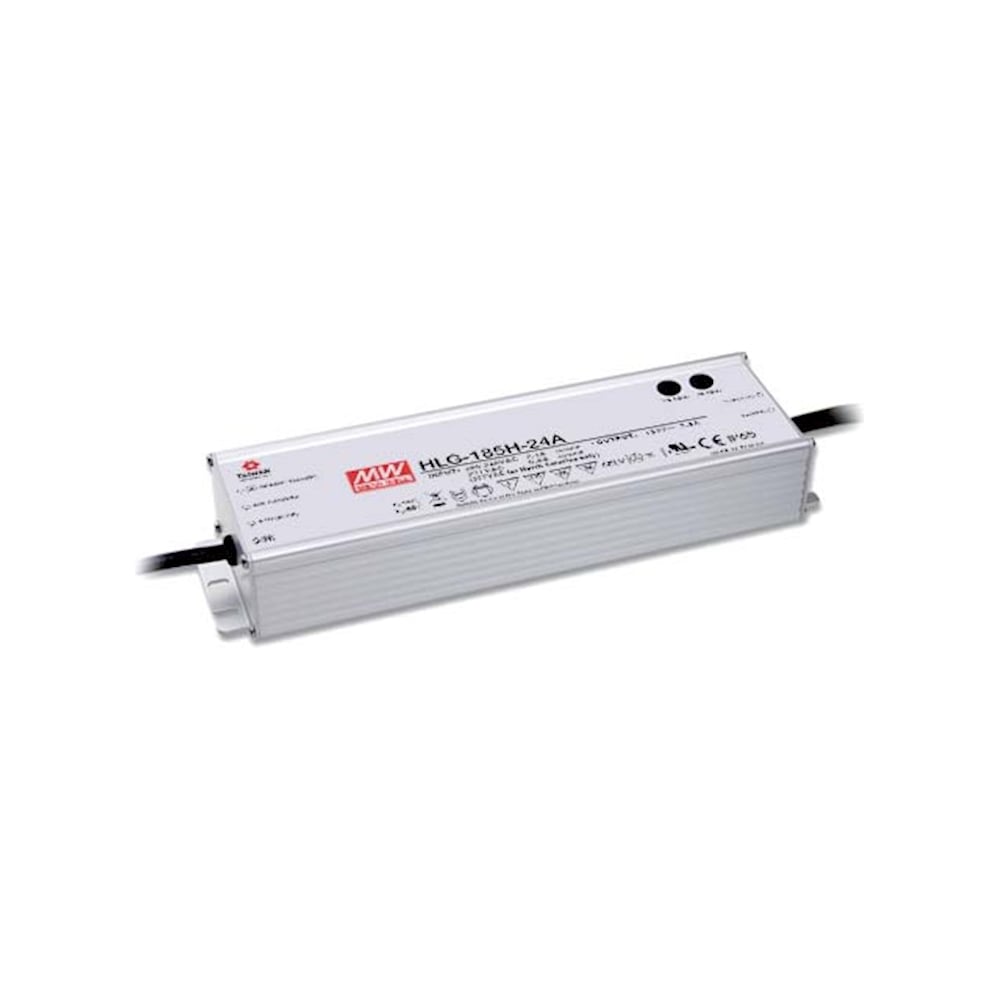 Alimentation LED Mean Well HLG-185H-36A 185W 5.2A - Tension Constante, IP67, Protections Multiples - Pour éclairage Professionnel
