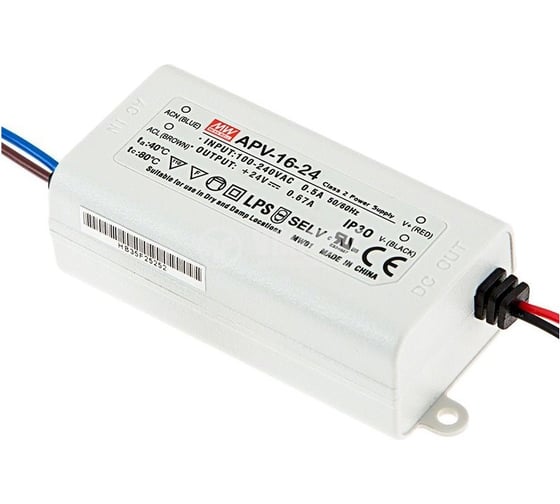 LED-драйвер Mean Well APV-16-24 AC-DC 16Вт Т00315868