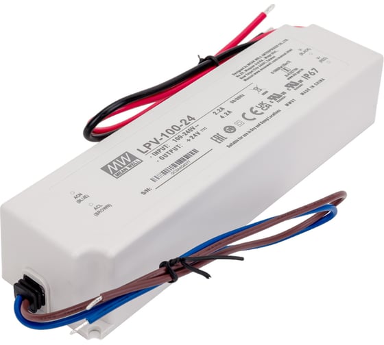 Источник питания Mean Well AC/DC LPV-100-24 Т00301428