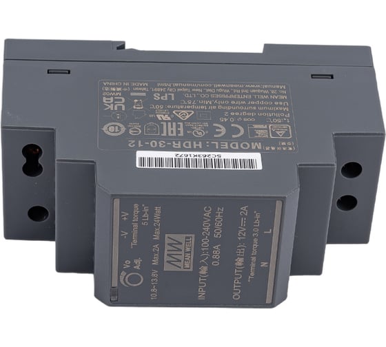 Источник питания Mean Well AC/DC HDR-30-12 Т02601696