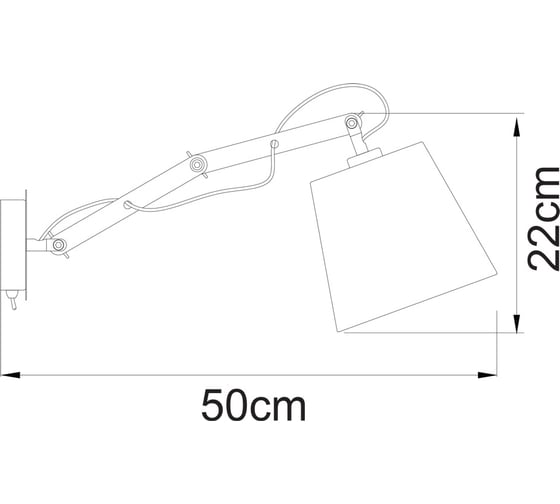 Настенный светильник Arte Lamp A5700AP-1BK