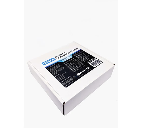 Комплект светодиодной ленты URM, 60 LED, 12 В, 4.8 Вт, IP22, холодный белый, 2М N01007