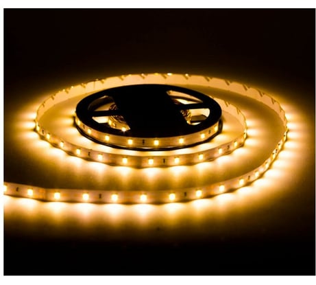 Комплект светодиодной ленты URM, 60 LED, 12 В, 4.8 Вт, IP22, теплый белый, 2М N01008