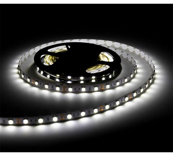 Комплект светодиодной ленты URM, 60 LED, 12 В, 14.4 Вт, IP65, холодный белый, 2М N01011