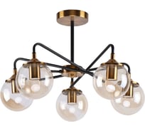 Потолочная люстра ЭкономСвет 20714/5GD+BK AMB