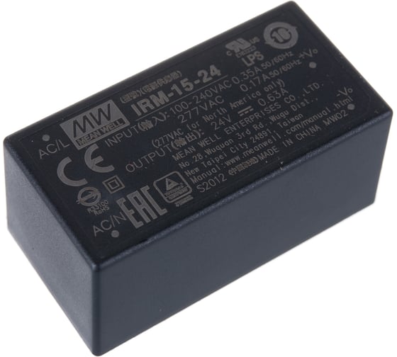 Источник питания Mean Well AC/DC IRM-15-24 15Вт Т02163790