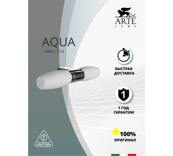 Настенный светильник Arte Lamp A1209AP-2CC