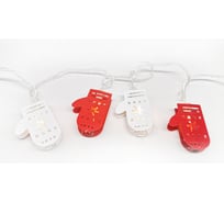 Гирлянда Варежки SHLights 2,85 метра 20 светодиодов, теплый белый, металлические насадки ILD20WW-MGV