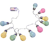 Гирлянда Лампочки SHLights 1,4 метра 10 светодиодов, теплый белый ILD-10WW-BO-LM