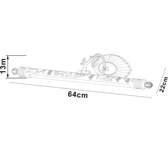 Настенный светильник Arte Lamp A6308AP-1AB