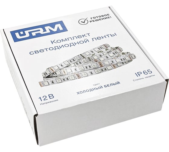 Комплект светодиодной ленты URM, 5050-60led-12V-14.4W, 5m N01020