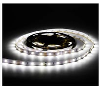 Светодиодная лента URM, 60 LED, 12 В, 4.8 Вт, 6-8 лм, IP65, холодный белый 6500 К С10085