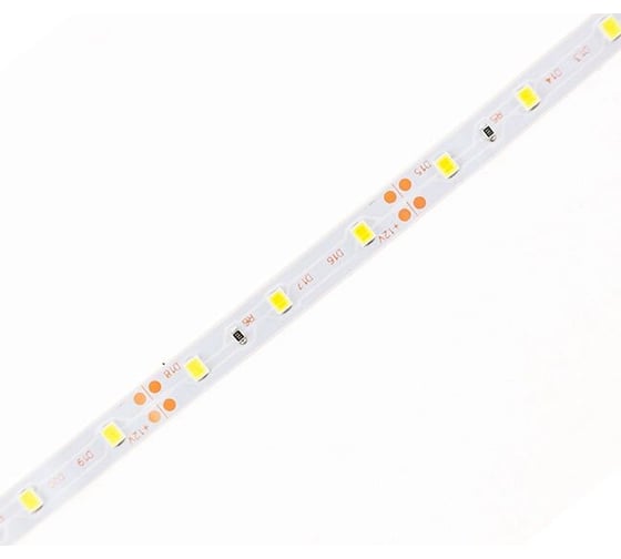 Светодиодная лента URM, 60 LED, 12 В, 4.8 Вт, 6-8 лм, IP65, холодный белый 6500 К С10085