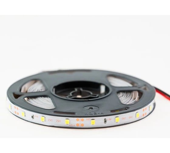 Светодиодная лента URM, 60 LED, 12 В, 4.8 Вт, 6-8 лм, IP65, холодный белый 6500 К С10085