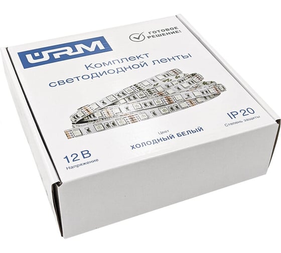 Комплект светодиодной ленты URM, 5050-60led-12V-14.4W 5m с диммером N01021