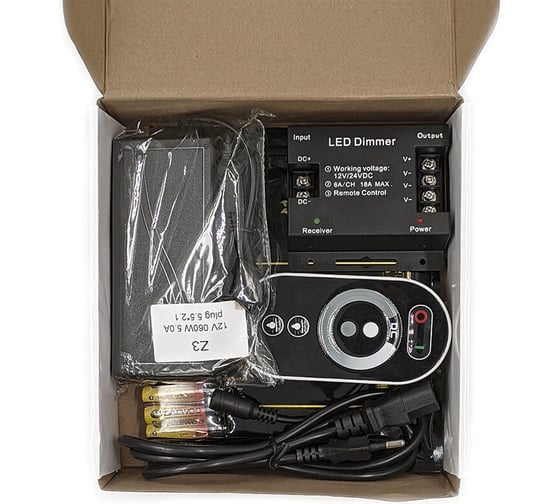 Комплект светодиодной ленты URM, 5050-60led-12V-14.4W 5m с диммером N01021