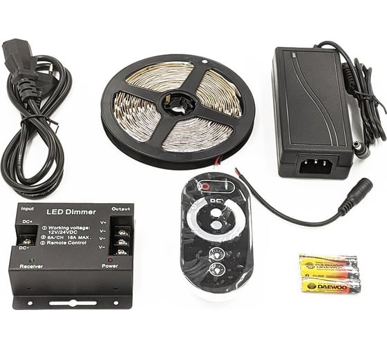 Комплект светодиодной ленты URM, 5050-60led-12V-14.4W, 5m с диммером N01024