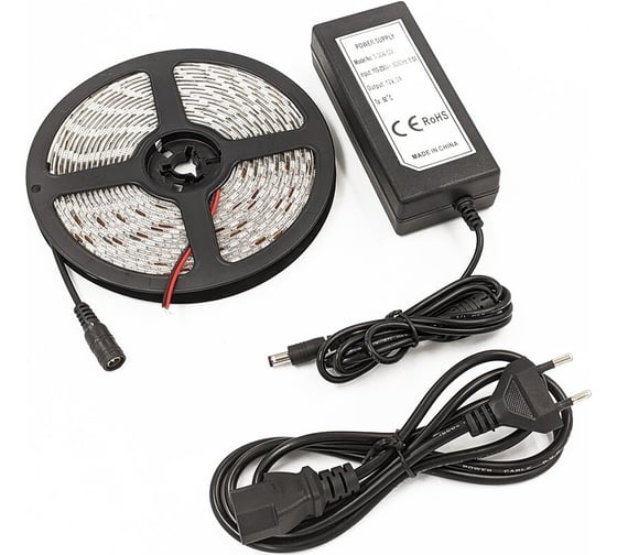 Комплект светодиодной ленты URM, 5050-60led-12V-14.4W, 1200LM/m-IP65, 3000К 5m N01023