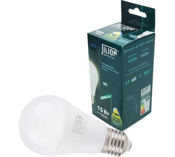 Светодиодная лампа Jilion A60 15W E27 3000K 9513019