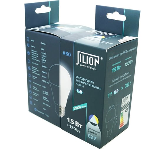 Светодиодная лампа Jilion A60 15W E27 4500K 9513020