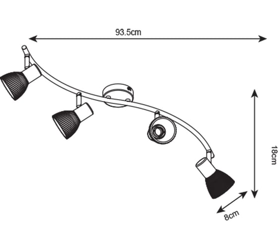 Потолочный светильник Arte Lamp A5062PL-4AB