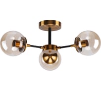 Потолочный светильник ЭкономСвет 20713/3GD+BK AMB