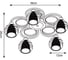 Потолочный светильник Arte Lamp A1604PL-5BK 4
