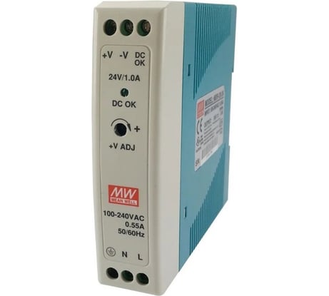 Источник питания Mean Well MDR-20-24 AC-DC 24Вт Т00249982