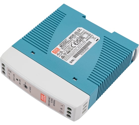 Источник питания Mean Well MDR-20-24 AC-DC 24Вт Т00249982