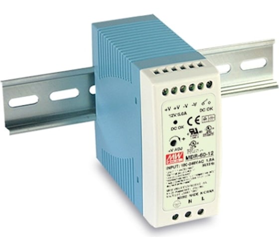 Источник питания Mean Well AC/DC MDR-60-12 60Вт Т00252359