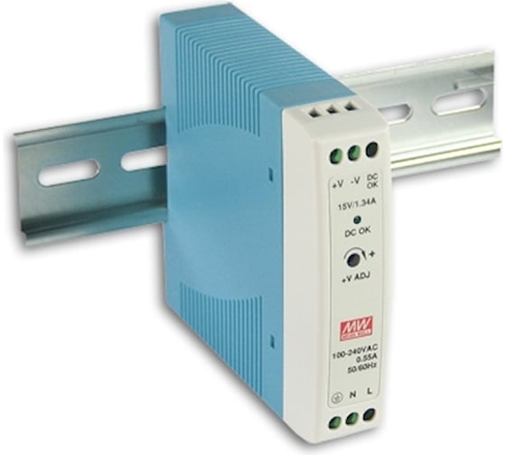 Источник питания Mean Well AC/DC MDR-20-5 15Вт Т00249980
