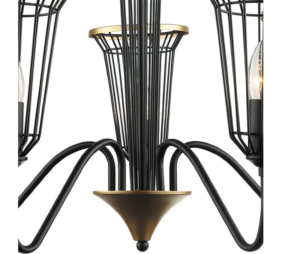 Подвесная люстра Lumien Hall БЛИС 4016/5P-BK-GD