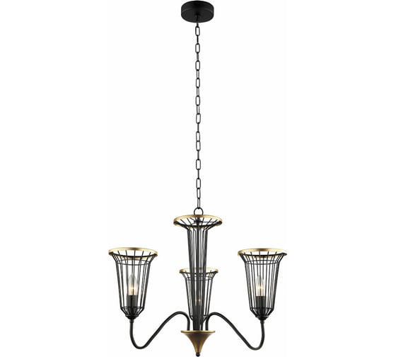 Подвесная люстра Lumien Hall БЛИС 4016/3P-BK-GD 1