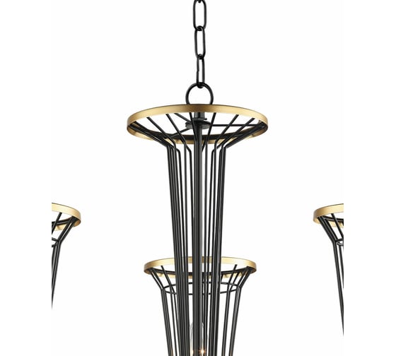 Подвесная люстра Lumien Hall БЛИС 4016/3P-BK-GD