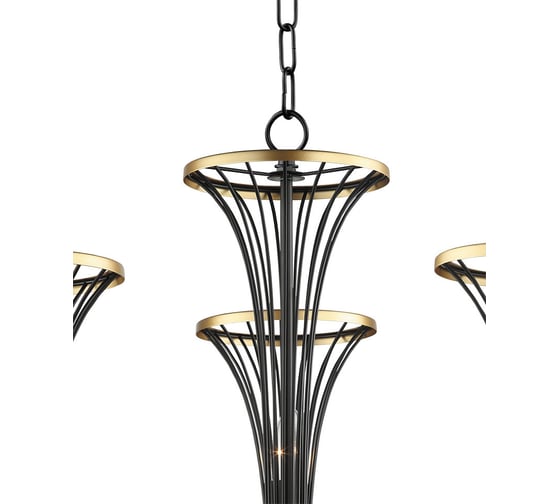 Подвесная люстра Lumien Hall ИВЕС 4017/3P-BK-GD