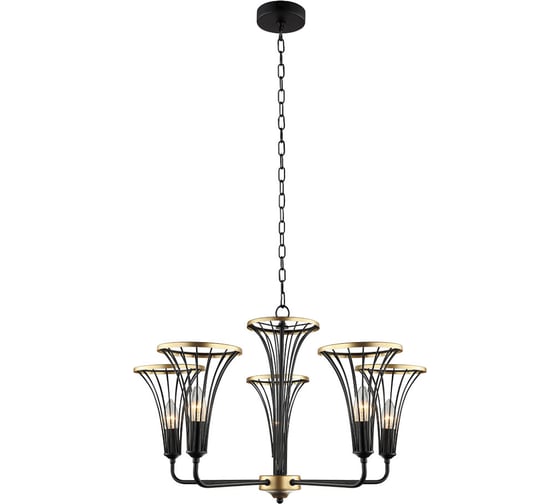 Подвесная люстра Lumien Hall ИВЕС 4017/5P-BK-GD 1