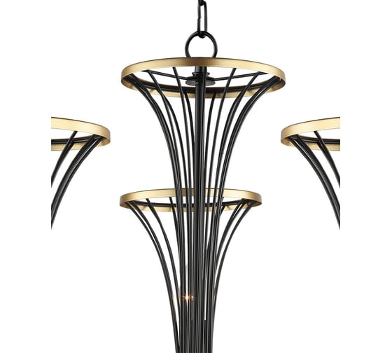 Подвесная люстра Lumien Hall ИВЕС 4017/5P-BK-GD