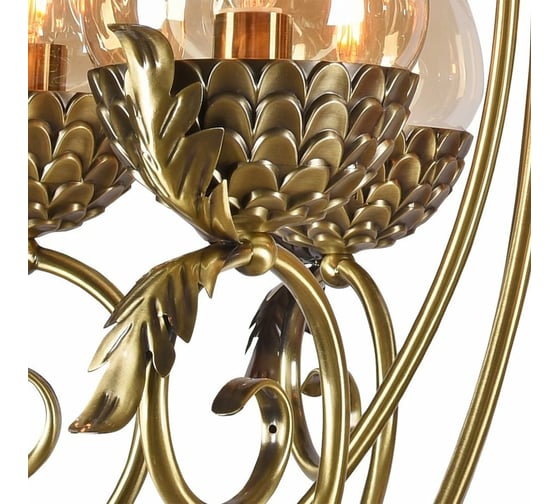 Подвесная люстра Lumien Hall ОЛИВИ 3304/6H-ABPAB-AM