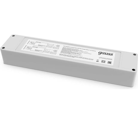 Блок аварийного питания на 1 час Gauss Universal 20W IP20 205x42x28мм 997911024