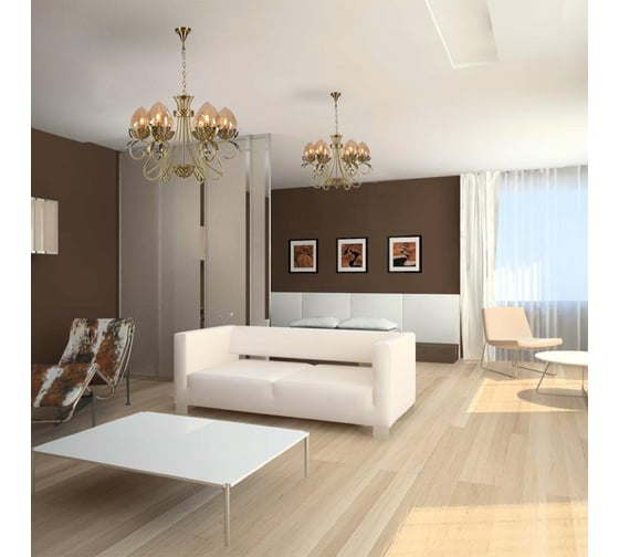 Подвесная люстра Lumien Hall ОЛИВИ 3304/8H-ABPAB-AM