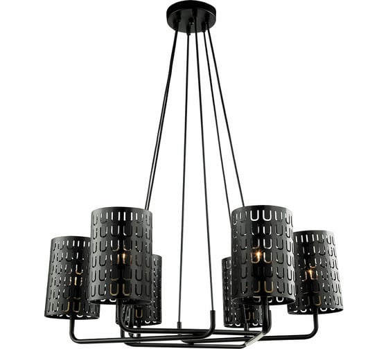 Подвесная люстра Lumien Hall ТЕЙЛ 4002/6P-BK-GR 1