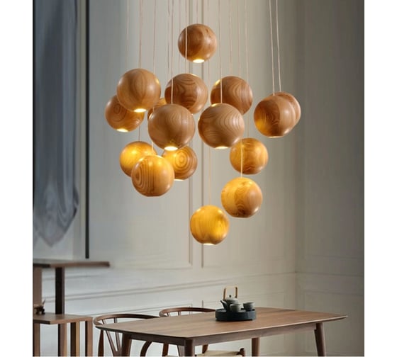Светильник ElegantLight Elegant 9189/16 WOOD 10296
