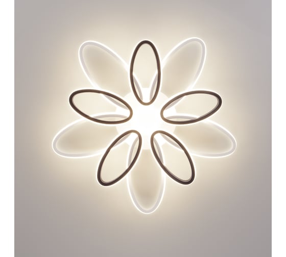 Потолочный светильник Eurosvet 90137, встроенные LED, белый чёрный 00000086211